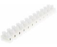 Terminal Strip, White, 76A, 400V, Poles - 12, Pack of 5 pieces